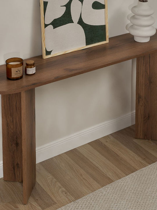 Sira Wooden Console Table Walnut L150xW35xH75cm