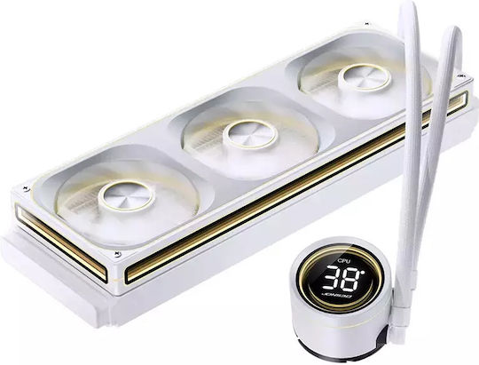 Thermaltake TH-360 Υδρόψυξη AIO CPU με 3 Ανεμιστήρες 120mm Λευκή