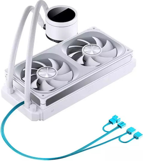 Jonsbo TH-240 Water Cooling System AIO CPU With 2 Fans 120mm And RGB Lighting White