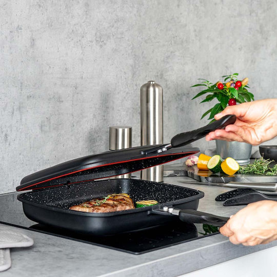 Muhler Hanna Double Pan made of Cast Aluminum with Stone Coating 32cm