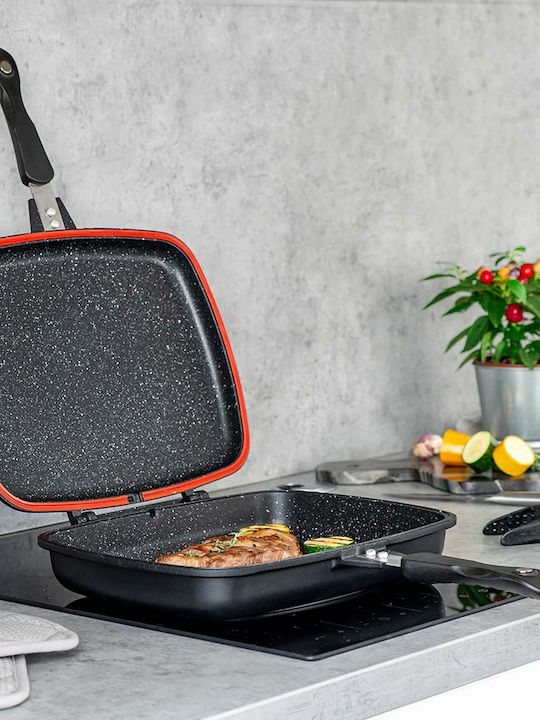 Muhler Hanna Double Pan made of Cast Aluminum with Stone Coating 32cm