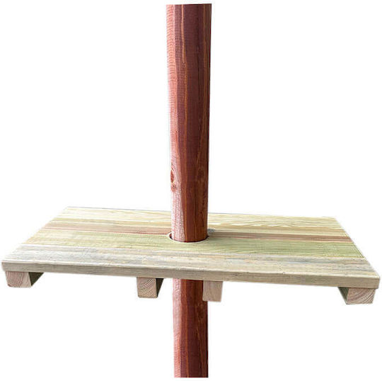 Rectangular Pole Table 70x35x6cm