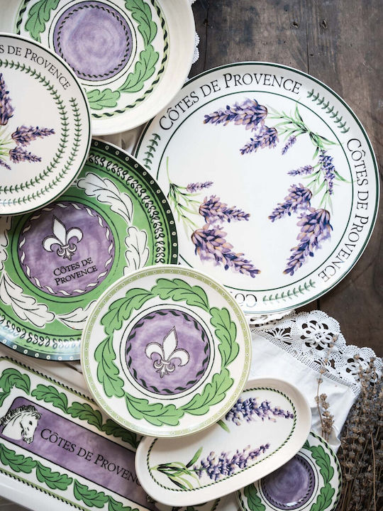 Hermia Platou de Servire Oval Ceramică Multicoloră 29x17buc 2buc Hermia Platou de Servire Oval Ceramică Multicoloră 29x17buc 2buc