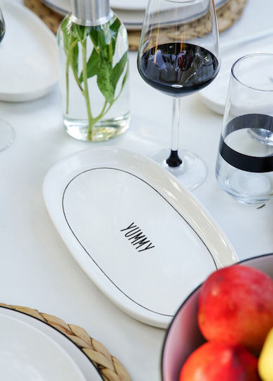 Hermia Serving Platter Oval White 26x15cm