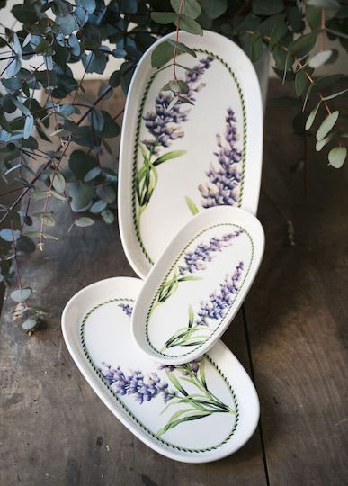 Hermia Serving Platter Oval Multicolored 21x12cm
