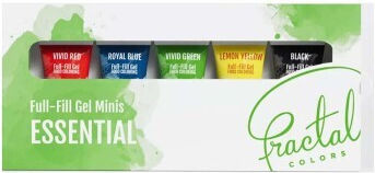 Set Culori Acrilice De Bază 5 Mini Gel Fractal 5x12g