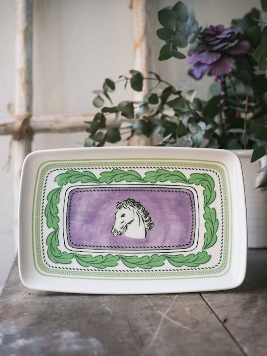 Hermia Serving Platter Rectangular Multicolored 34x25cm