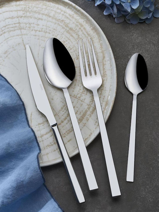 Hermia Cutlery Set Stainless Gray 24pcs