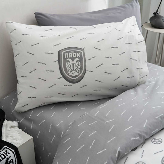 Vesta Home Сет Детски Спални Комплекти Единични Памучни Kids Paok02 Сив 170x260см 3 Бройки