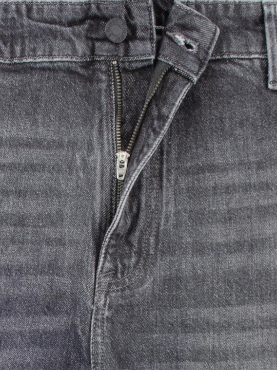 Casby Pantaloni De Blugi Pentru Bărbați Straight Gri Închis