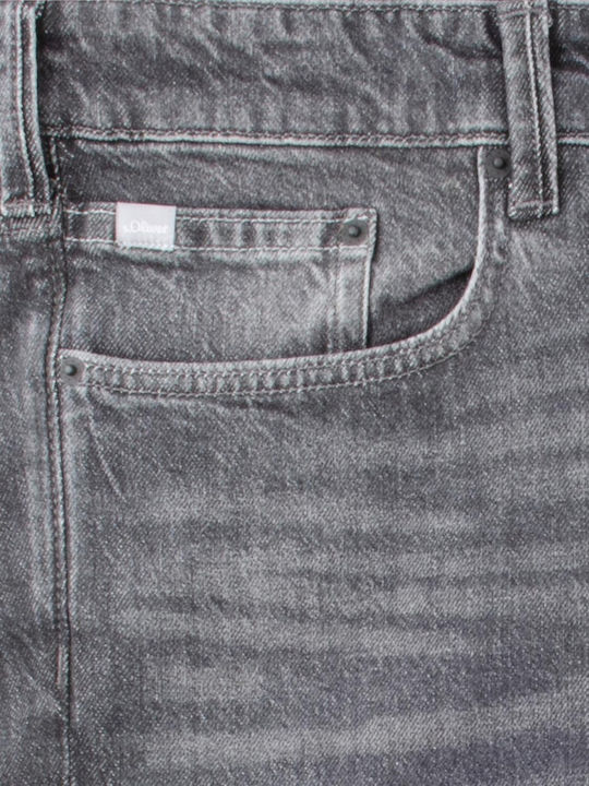 Casby Pantaloni De Blugi Pentru Bărbați Straight Gri Închis