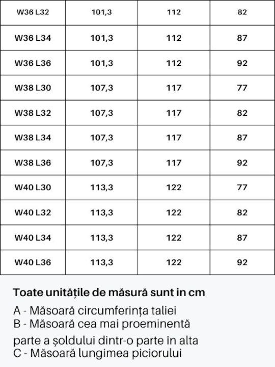 Mauro Pantaloni De Blugi Pentru Bărbați Regular Tapered Fit Albastru Închis