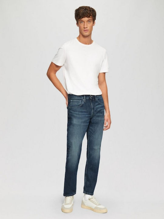 Mauro Pantaloni De Blugi Pentru Bărbați Regular Tapered Fit Albastru Închis