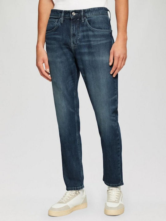 Mauro Pantaloni De Blugi Pentru Bărbați Regular Tapered Fit Albastru Închis