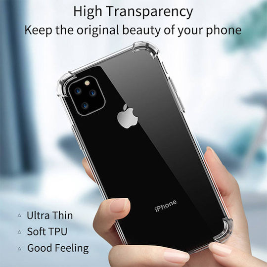 Silicone Case Sonique Armor Clear Anti Shock Motorola Edge 50 Pro 5G Transparent