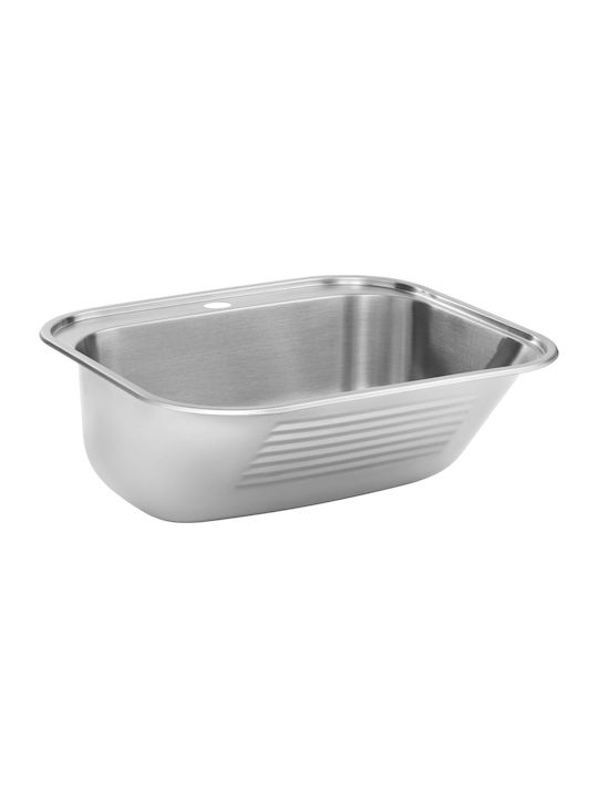 Deante Ένθετος Νεροχύτης Inox με Μπαταρία Μ55xΠ49.5cm Γκρι