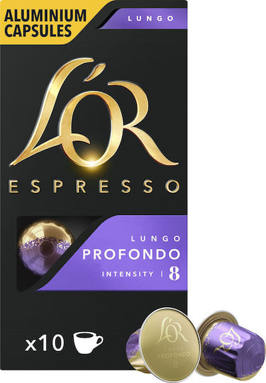 L'Or Κάψουλες Espresso Lungo Profondo Συμβατές με Μηχανή Nespresso 10caps