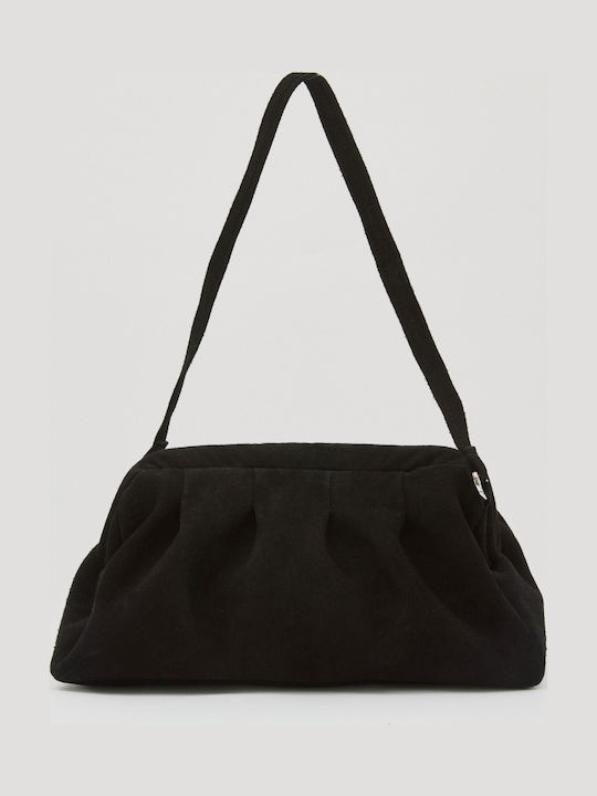 Leather Women's Pouch Shoulder Black