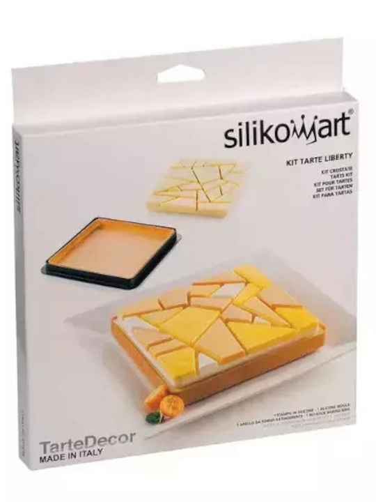 Silikomart Liberty Φόρμα Ζαχαροπλαστικής για Τάρτα από Σιλικόνη 20x20x2εκ.