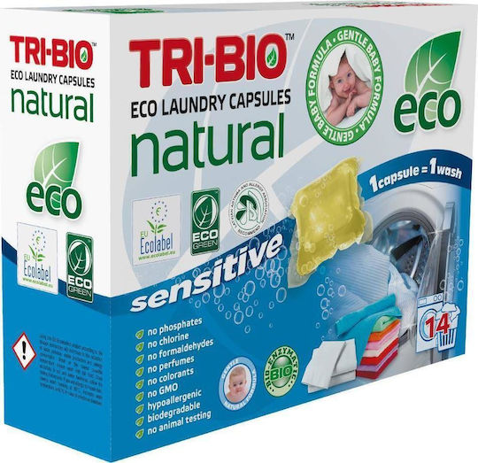 Tri-Bio Waschmittel für Weiße Kleidung (14 Kapseln)