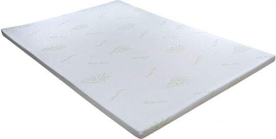 Green Future Mattress Topper 7 Comfort Zones Super Double Foam Infused with Aloe & Removable Cover 160x200x5cm