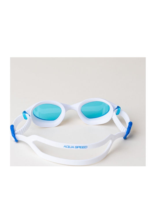 Aquaspeed Swimming Goggles Adults with Anti-fog Lenses White