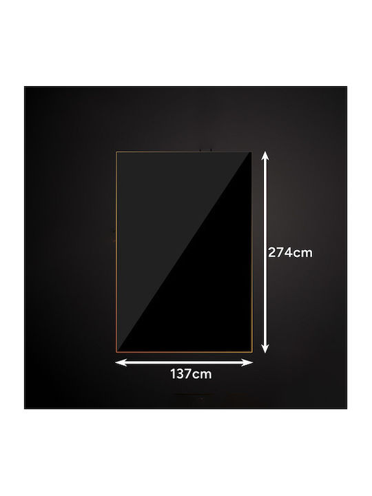 Față de masă Rezistent la pete Negru 137x274cm