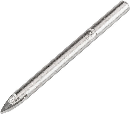 Graphite Drill with Cylindrical Drill Top for Glass and Tiles 8mm