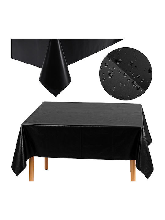 Față de masă Rezistent la pete Negru 137x274cm