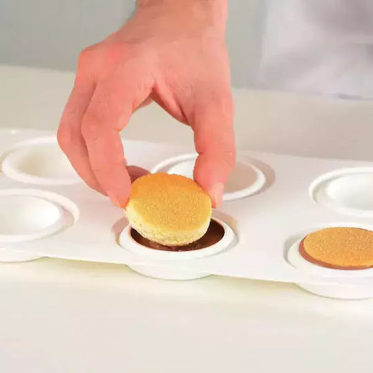 Silikomart Formă de Patiserie pentru Tartă din Silicon 6.7buc 1buc
