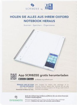 Oxford Notizbuch 80 Blätter Geregelt