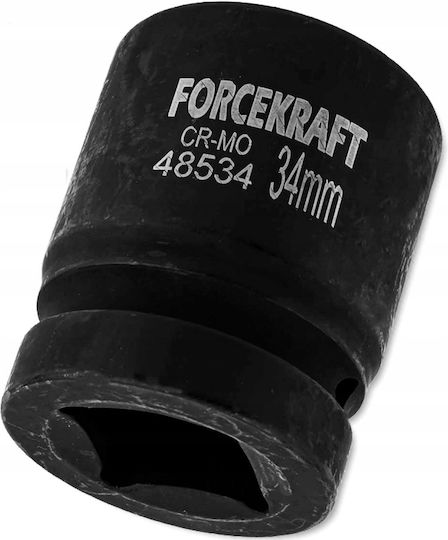 Forcekraft Nuss Pneumatisch mit Vierkant-Antrieb 1" Durchmesser 34 / 1" 1Stück