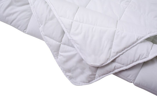 Alcam Duvet Double with Microfiber Filling 200x220cm Blanche 350 GSMGsm