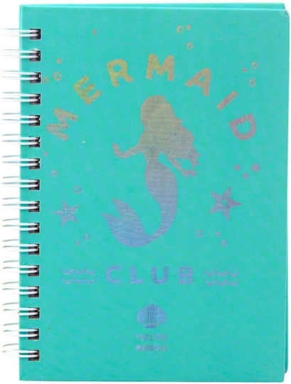 Lean Toys Notebook 80 Sheets A6 Ruled Turquoise