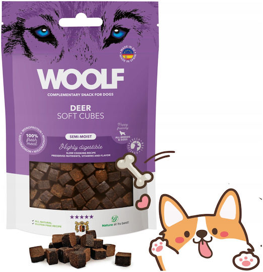 Woolf Soft Cubes Monoprotein Deer 100g