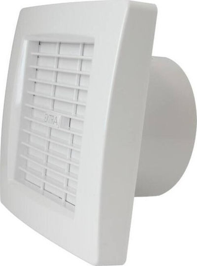 Europlast Wall-mounted Ventilator Bathroom 120mm White