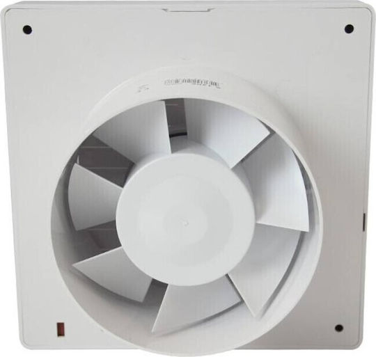 Europlast Wall-mounted Ventilator Bathroom 120mm White