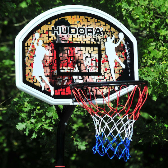 Hudora Chicago Μπασκέτα με Βάση και Ρυθμιζόμενο Ύψος 206-260εκ.