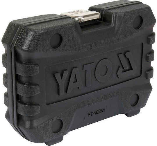 Yato Sockets Pneumatic with Frame Host 1/2 Inch Set of 13 Pieces