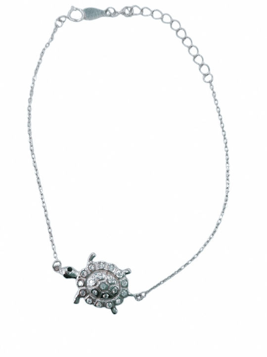 Damentaschenarmband Aus Silber Mit Schildkröte