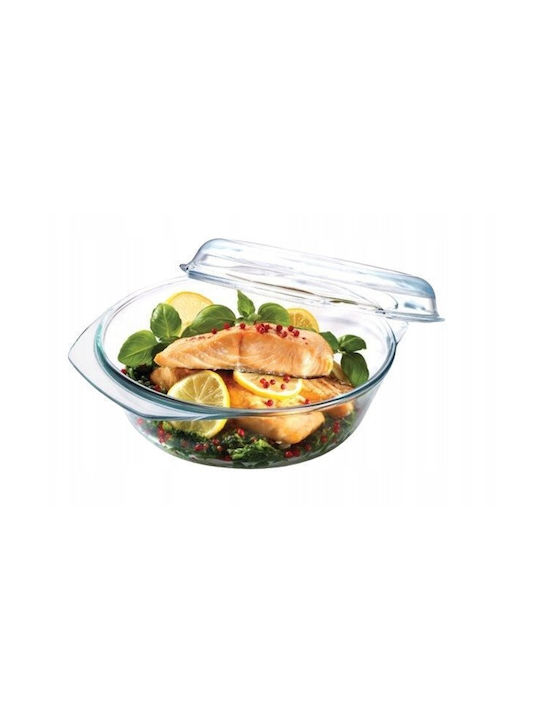 Simax Στρογγυλό Πυρίμαχο Σκεύος με Καπάκι 1800ml