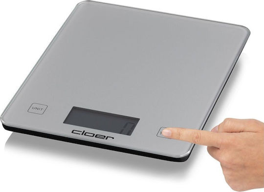 Cloer 6878 Digital Kitchen Scale Up To 10kg Silver