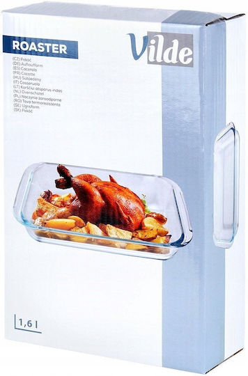 Simax Rechteckig Feuerfestes Geschirr Glas 1600ml 1Stück