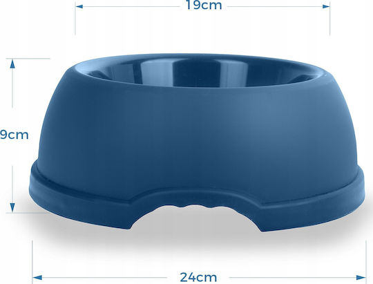 Plastic Food and Water Bowl for Dog and Cat 3L 32.5cm