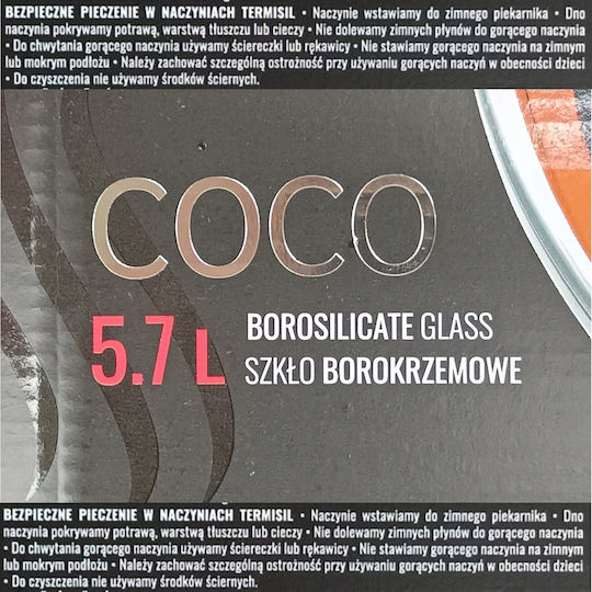 Ambition Rectangular Heat-Resistant Cookware 5700ml