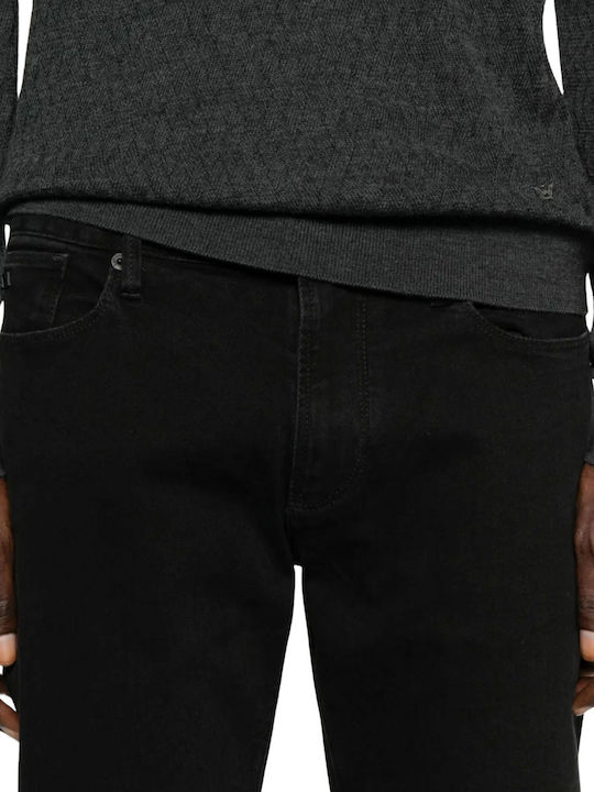 Ανδρικό Παντελόνι Τζιν με Slim Εφαρμογή Black