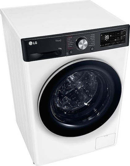 LG Πλυντήριο Ρούχων 11kg με Τεχνολογία Ατμού 1400 Στροφών AI DD F4WR711S3HA