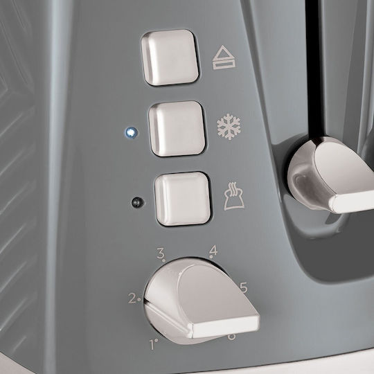 Russell Hobbs Groove Φρυγανιέρα 2 Θέσεων 850W Γκρι