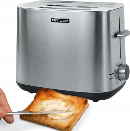 Muse Prăjitor de pâine 2 sloturi 1000W Inox