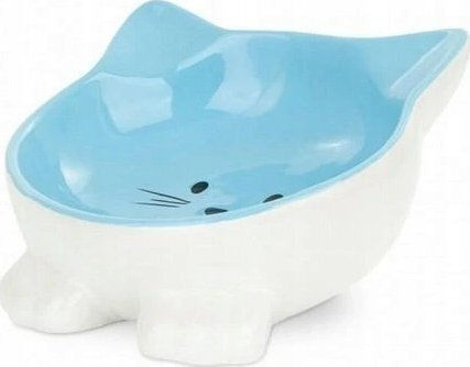 Barry King Ceramic Bowl Food for Dog & Cat 11.5cm in Blue Color